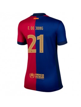 Barcelona Frenkie de Jong #21 Replika Hemmakläder Dam 2024-25 Kortärmad